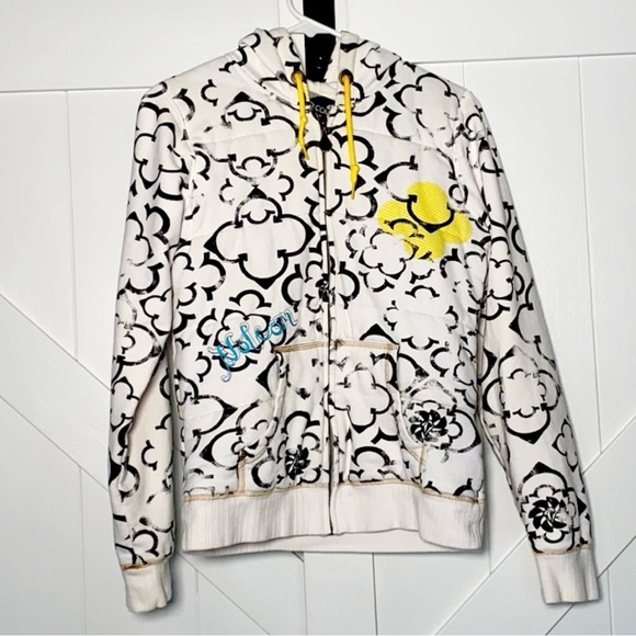 Volcom Thick Padded White Logo Zip-Up Hoodie, Size M - Picture 8 of 9